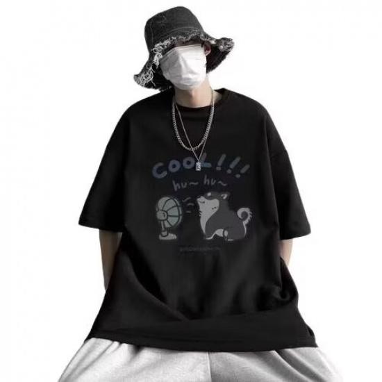 Мужская модная футболка с круглым вырезом и короткими рукавами с принтом для лета, свободный повседневный топ