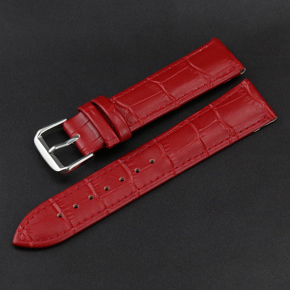 Watch Band Genuine Leather Straps 12mm/14mm/16mm/18mm/20mm/22mm/24mm Watch Accessories High Quality Colors Watchbands