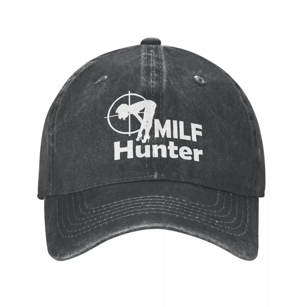 Milf Hunter, мужские и женские бейсбольные кепки, потертые хлопковые шапки, классическая кепка для активного отдыха, регулируемая солнцезащитная кепка