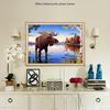 Diamond Painting Full Round Moose Diamond Mosaic Animal Diamond Embroidery