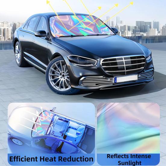 Car Windshield Sun Shade Protective Cover UV Resistant Simple Installation Universal Foldable Windshield Cover Sun Shade