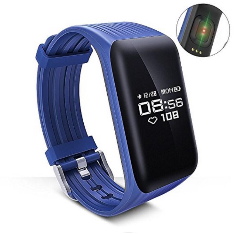 Многофункциональный фитнес-трекер K1 Смарт-браслет Монитор сердечного ритма в реальном времени IP68 Водонепроницаемые часы