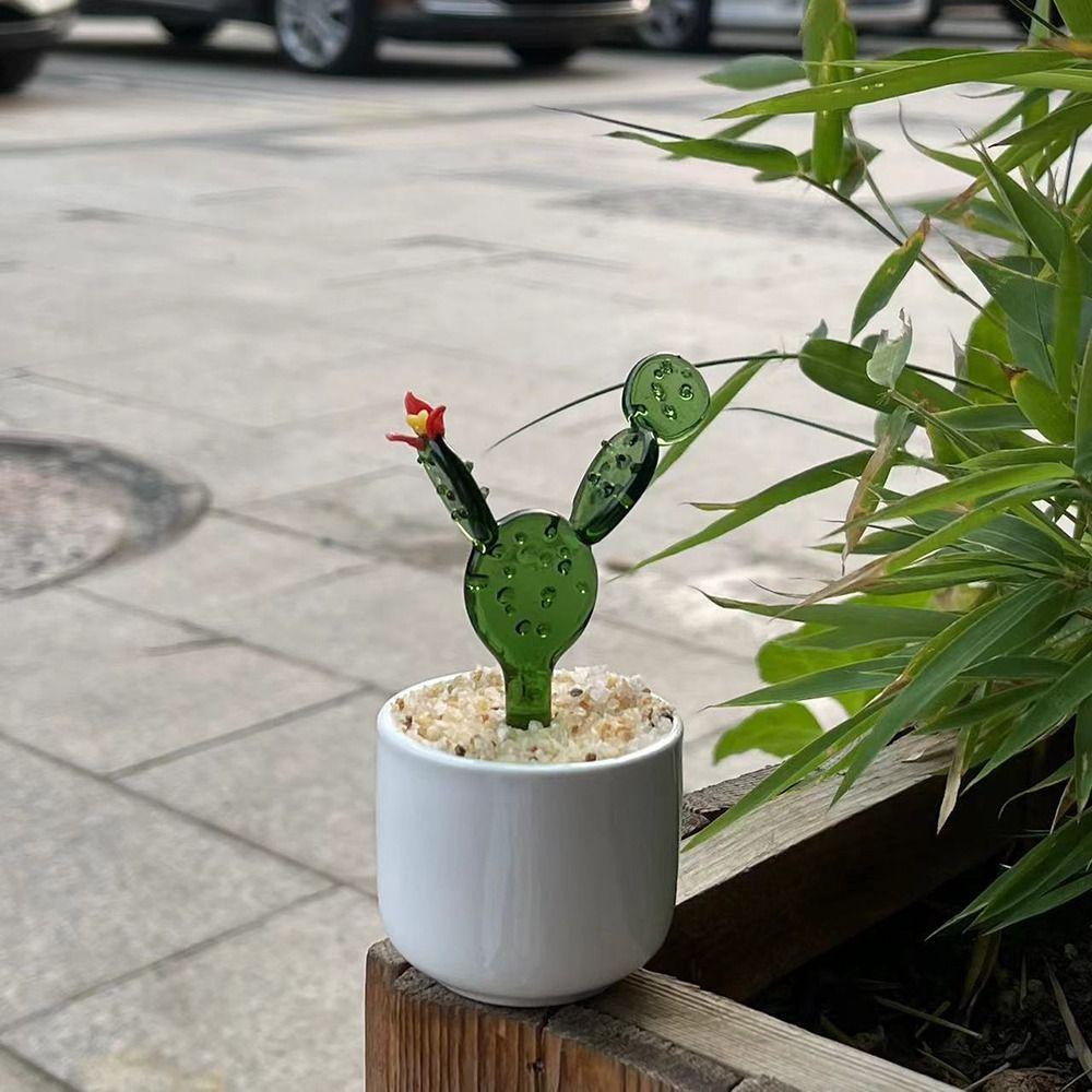 Творческий ручной работы стеклянные горшки для растений цветочный орнамент плоское дно милый мини бонсай яркий портативный стеклянный букет статуэтка для дома