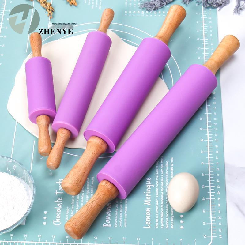 Силиконовая скалка пищевого класса, инструмент для теста и пельменей