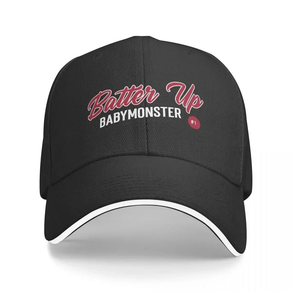 Babymonster Batter Up Kpop Бейсболка Унисекс Модная Тракерная Кепка Кепки Регулируемая Полиэстер Кепка Папы Осенняя Кепка