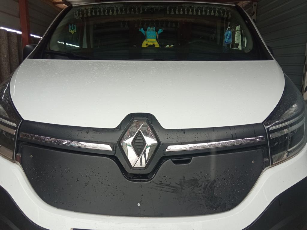 Зимняя накладка на решетку (2015-2020) Глянцевая для Renault Trafic 2015- гг