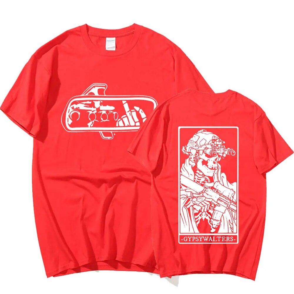 Футболка Forward Observations Group GYPSYWALTERS, винтажные футболки унисекс с рисунком скелета, короткие рукава, большие футболки, хлопковые Harajuku