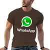 WhatsApp Футболка на заказ Эстетичная одежда рубашки футболки с принтом мужская футболка с принтом