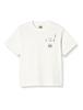 Lee Official Collaboration Back Print Size 110 T-Shirt, Kids, LK5072-218, White,