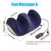 Super Big Electric Foot Leg Massager Deep Tissue Shiatsu Kneading Relax Heated Roller Calf Relieve Stress Care Foot Machine Tool