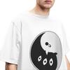 Funny Duality Goodnight PunPun Yin Yang T-Shirts Men Women's Cotton Oyasumi PunPun Tee Shirt Original Clothes