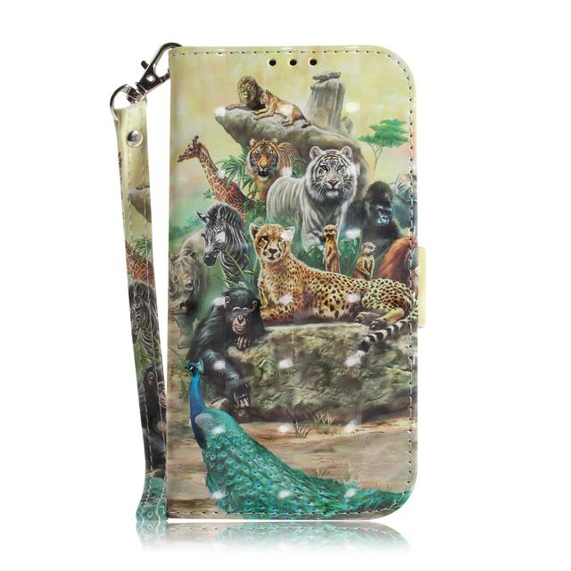 3d Animal Card Slot Wallet Case For Samsung Galaxy A12 5g Panda Dog Cat Tiger Lion Painted Book Flip Leather Phone Cover A12