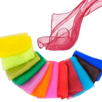 Шарф для жонглирования, шарф для танцев, шарф для выступлений для детей дошкольного возраста, шарф для танцевального жонглирования, жонглирование, игры 60 х 60 см