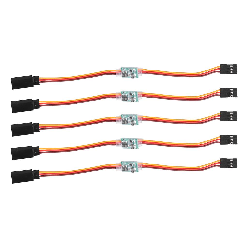5Pcs Servo Signal Reverser Steering Gear Rotation Inverter for RC Aircraft 3.6V‑24V 5A