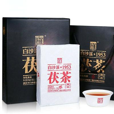 Чай Anhua Baishaxi 2019 Yupin Fucha Classic 1953 Темный чай Brick Tea 318г