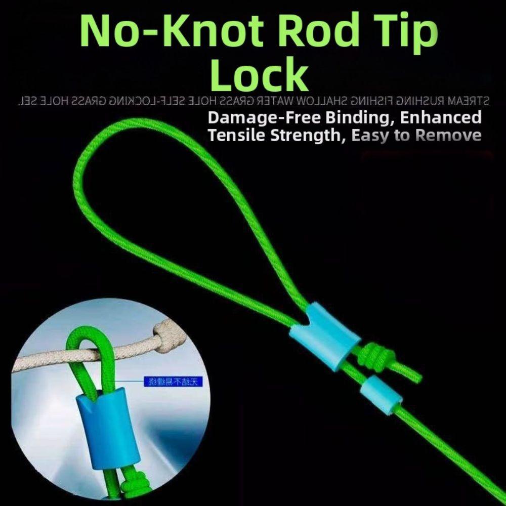 40/60 Sets Secure Grip Self Locking Clip 40/60 Sets Knotless Tip Clip Fishing Rod Connector Fishing