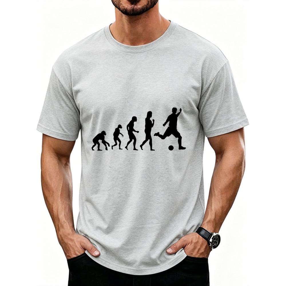 Theory of HuUnisex Evolution Soccer Evolution TShirt Unisexs Evolution of Fishing Tee Angler FisherUnisex Graphic Shirt Humor Sports