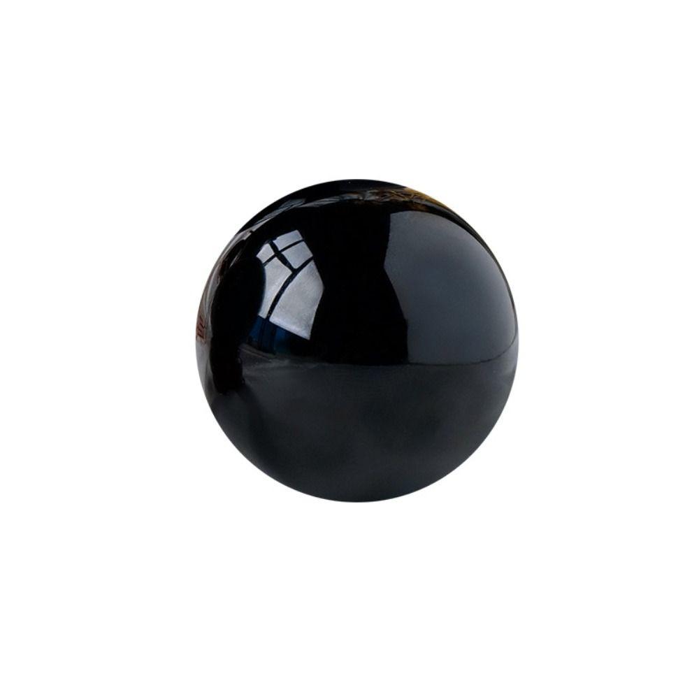 Obsidian Crystal Decorative Round Black Obsidian Sphere 20/30/40/50mm Exquisite Feng Shui Sphere Large Crystal Ball Gift
