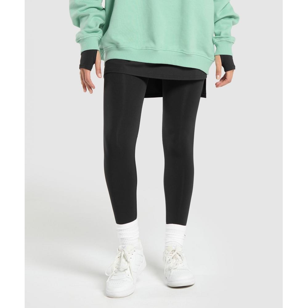 Gymshark Повседневные бесшовные леггинсы черного цвета B7a3l Bb2j