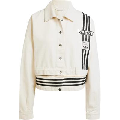 Оригинальная женская джинсовая куртка Street Roaming Series «два в одном», съемная, свободного кроя, с воротником и длинными рукавами, бежевого цвета, цвет натуральный-деним JD5617