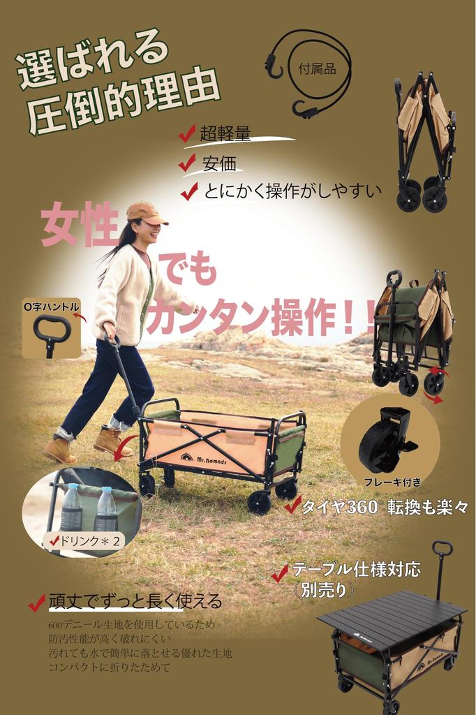 NOMADS by National Rugby Carry with Large Capacity 100kg Weight Fits Long Outdoor for Pet and Photography Black with Rear Gate MR. [Used Japan's Team]