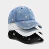 American Retro Floral Embroidered Women's Sun Hat - Autumn Outdoor Travel Sunshade Baseball Cap, Vintage Visor Hat