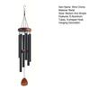 Retro Wind Chime with 6 Aluminum Tubes S-shaped Hook Natural Soothing Melody