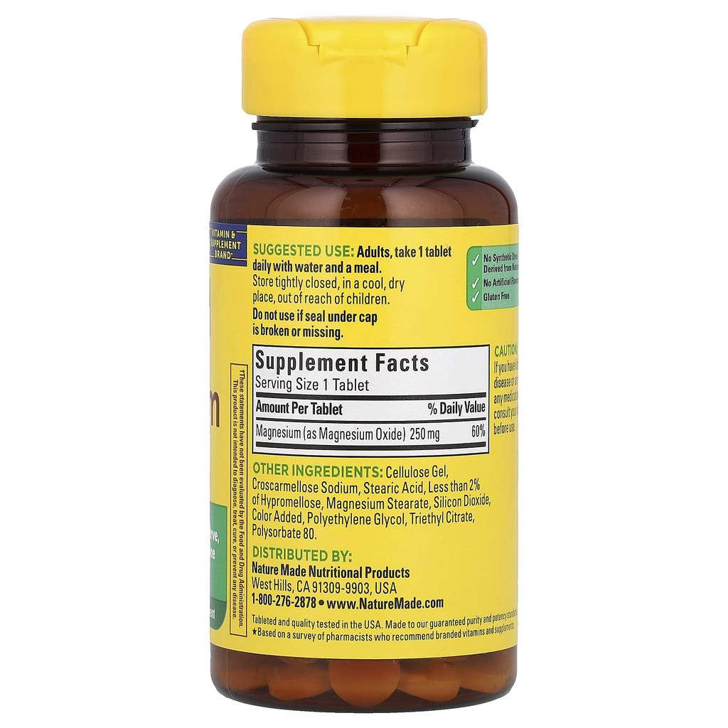 Магний, 250 мг, 100 таблеток