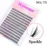 12Lines DIY Big Capacity Dovetail Eyelash Extension Firm Easy-grafting Eyelashes Mix Length C/D Curl Lashes Cluster Soft Ribbon
