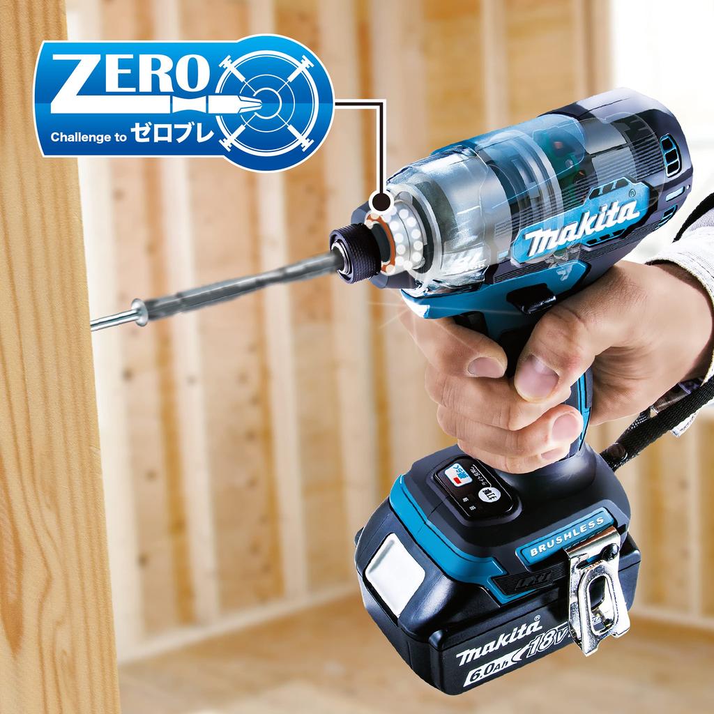 Аккумуляторный ударный гайковерт Makita 18 В 6 Ач, в комплекте 2 кейса TD157DRGX, аккумуляторы, зарядное устройство,