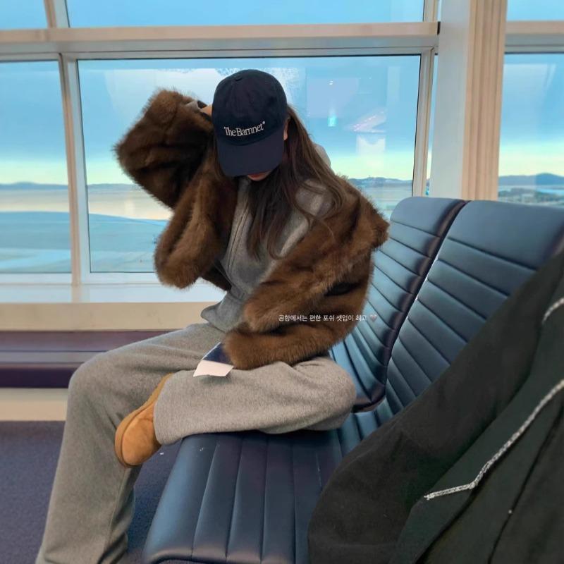 Осенне-зимняя новая куртка из искусственного меха женская короткая с воротником-стойкой крашеная куртка из меха лисы с острым ворсом экологичный меховой топ