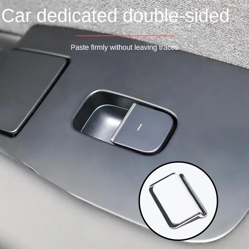 Window Lift Button Sequins Trim for Tesla Model 3 Y Juniper Launch 2025 ABS 7PCS Chrome Window Switch Button Cover Accessories
