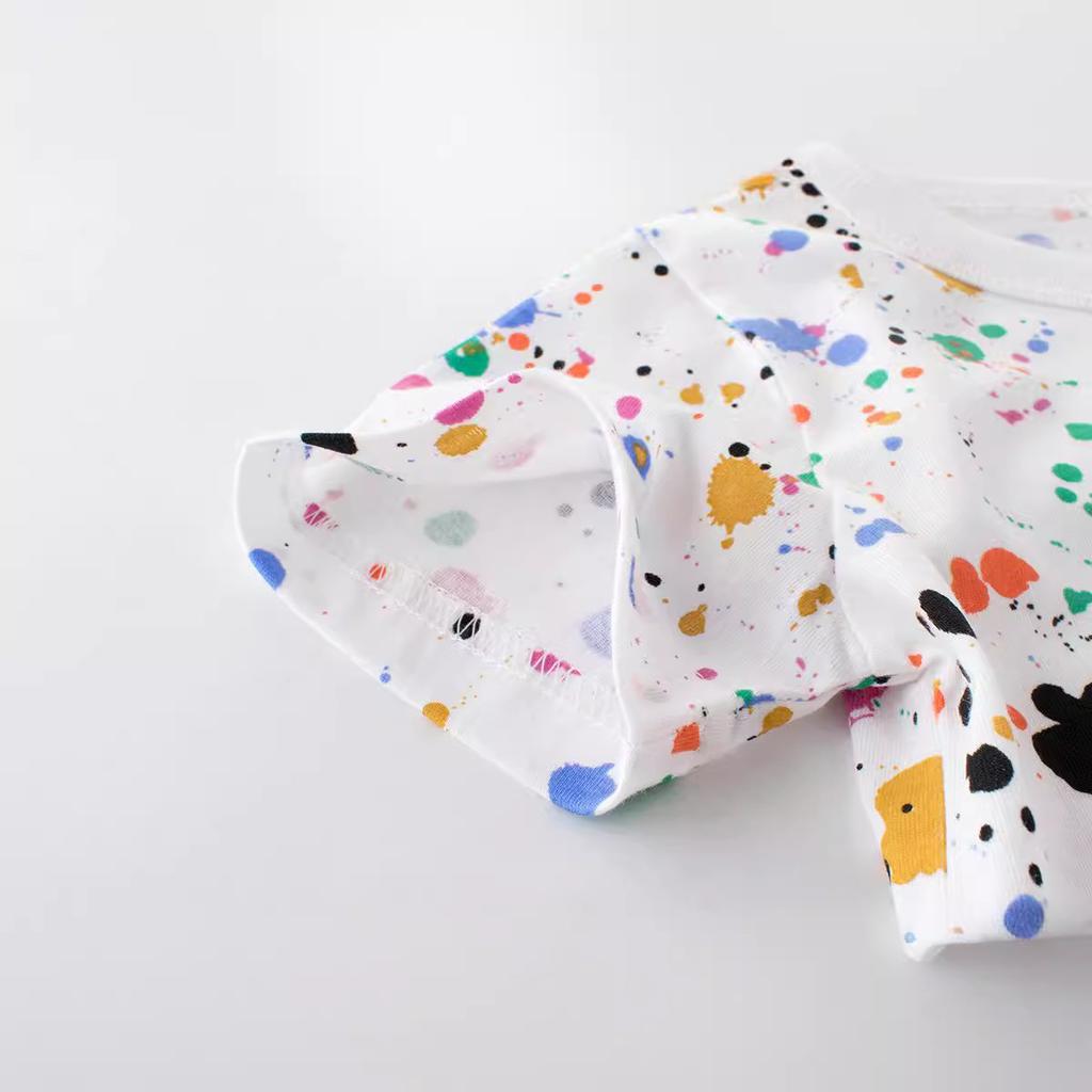 Детская одежда Летняя детская футболка с коротким рукавом Мальчиковая футболка с рукавом до локтя Детская одежда