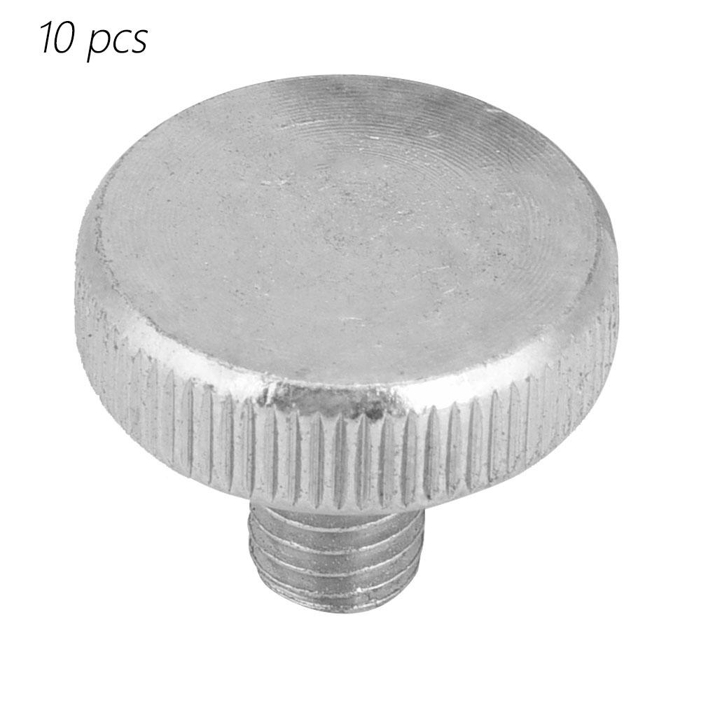 10pcs M8 Zinc Plated Carbon Steel Flat Knurled Head Bolts Thumb Screws (M8*40)