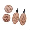 4 Pieces Needle Minders Accessories Set Threaders Wood Compact Sewing Pin Holders for Cross
