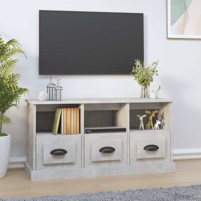 VidaXL TV Stand Concrete Grey 100x35x50 Cm Engineered Wood 816292