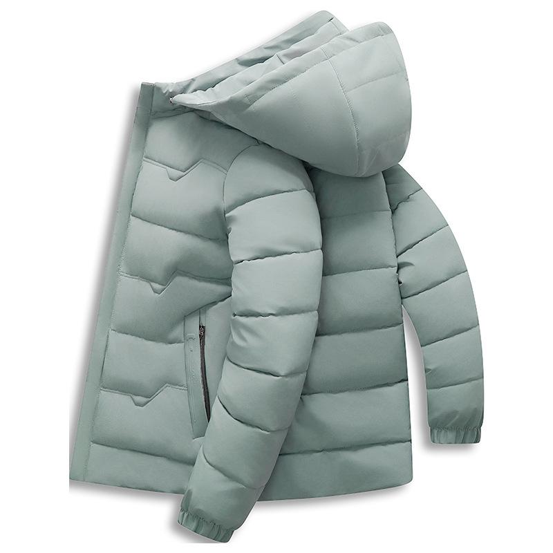 Зимняя мужская пуховая хлопковая одежда короткая теплая большого размера утолщенная средняя мужская хлопковая куртка