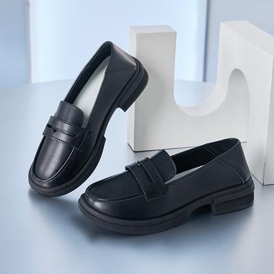 Новые женские туфли из кожи легкие и удобные, универсальные мокасины, туфли Мэри Джейн из кожи на платформе, обувь для работы и дома.