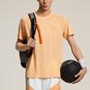 Li-Ning Футболка с круглым вырезом Wade Series Letter, удобная, универсальная, дышащая, с коротким рукавом, мужская, плавающая, оранжевая ATSU071-4