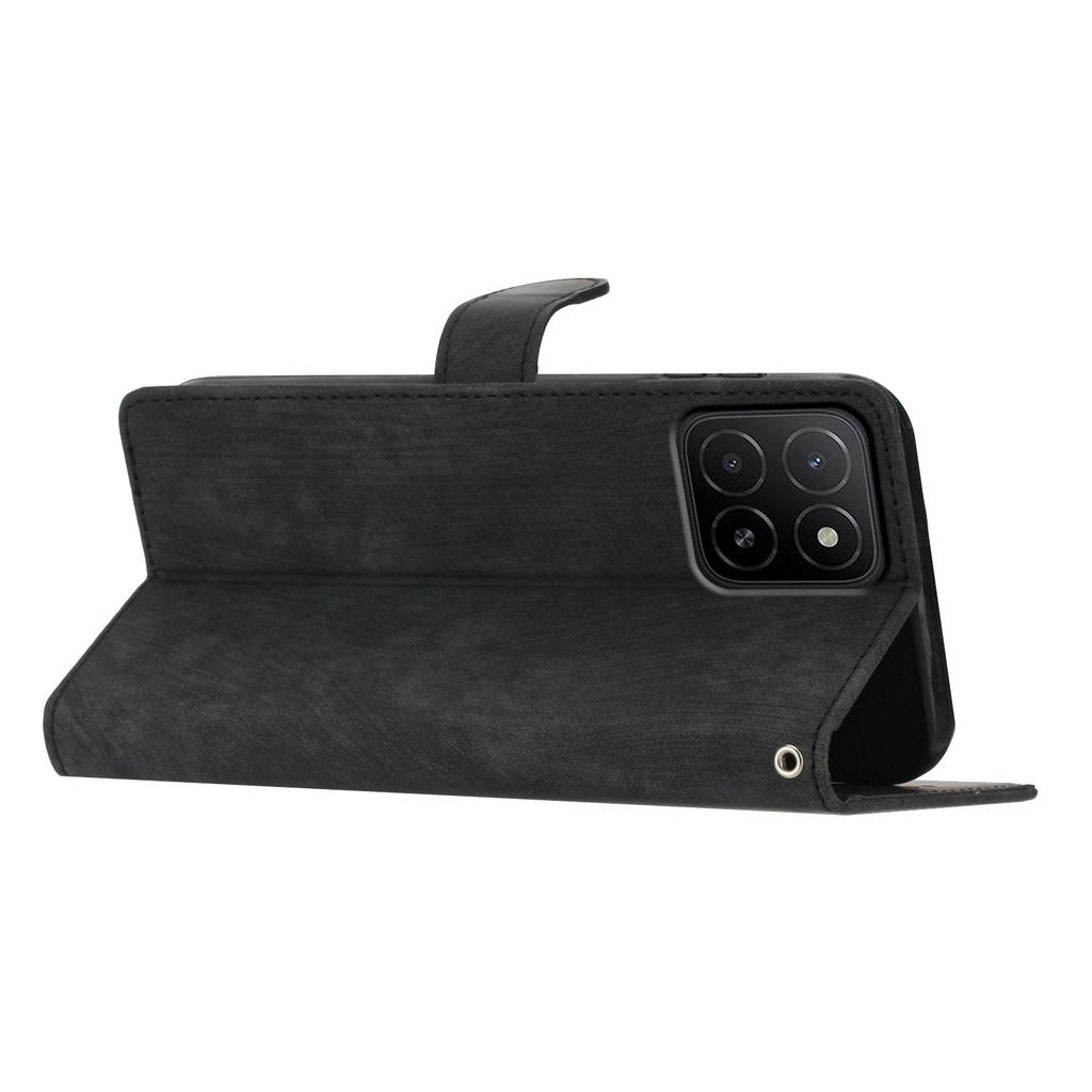 Чехол для Honor X5b/X5b Plus с отделениями для карт, покрытие PU-кожа с ощущением кожи, подставка