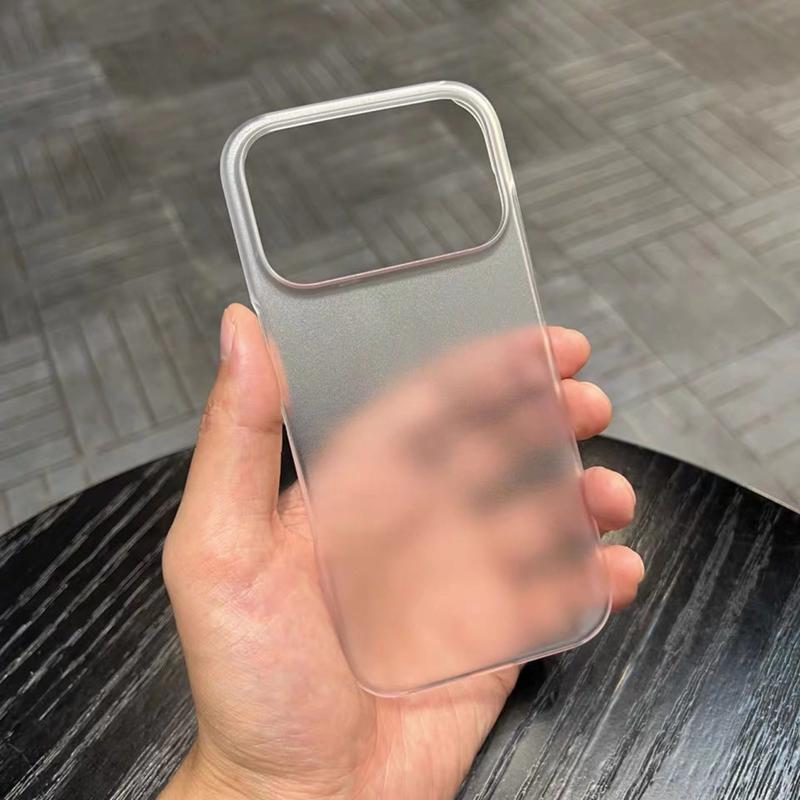 Матовый прозрачный безрамочный чехол из поликарбоната для iPhone 17 16 13 14 15 12 11 Pro Max X XS XR С отводом тепла Безрамный Ультратонкий Чехол