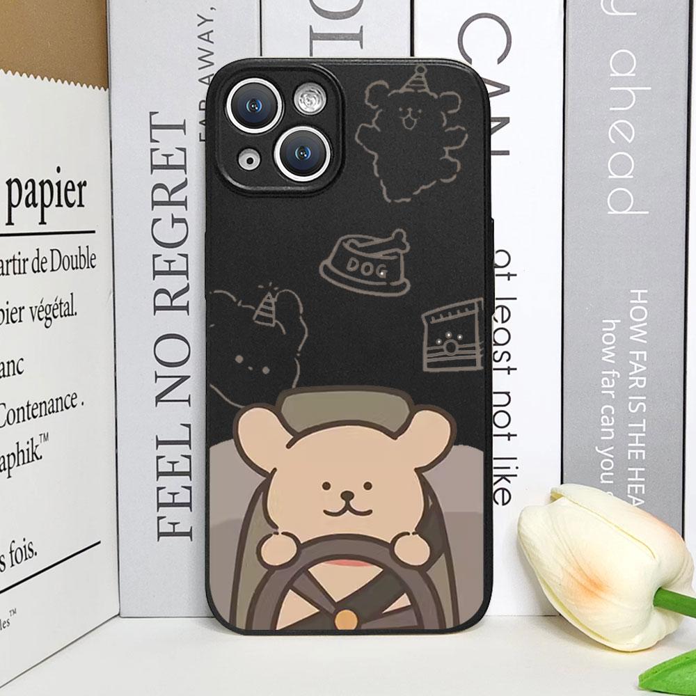 Забавный Мультяшный Пес Чехол для Телефона для Iphone 13 12 11 14 15 16 Pro Max XS MAX X Мягкие Чехлы для Iphone 7 8 14 Plus SE20 Чехлы для Пары