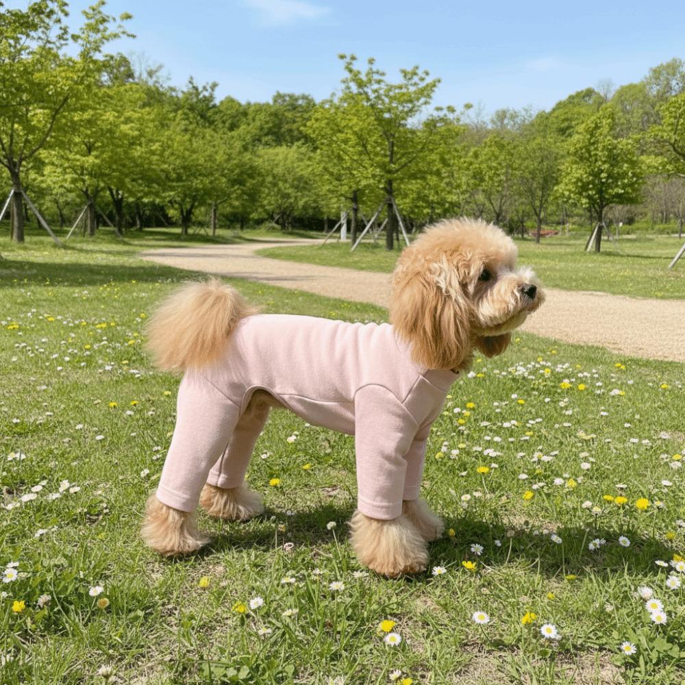 Warm Elastic Pet Jumpsuit Windproof Dog Fleece Pajamas Pet Four Legged Pants  Small Medium Dogs