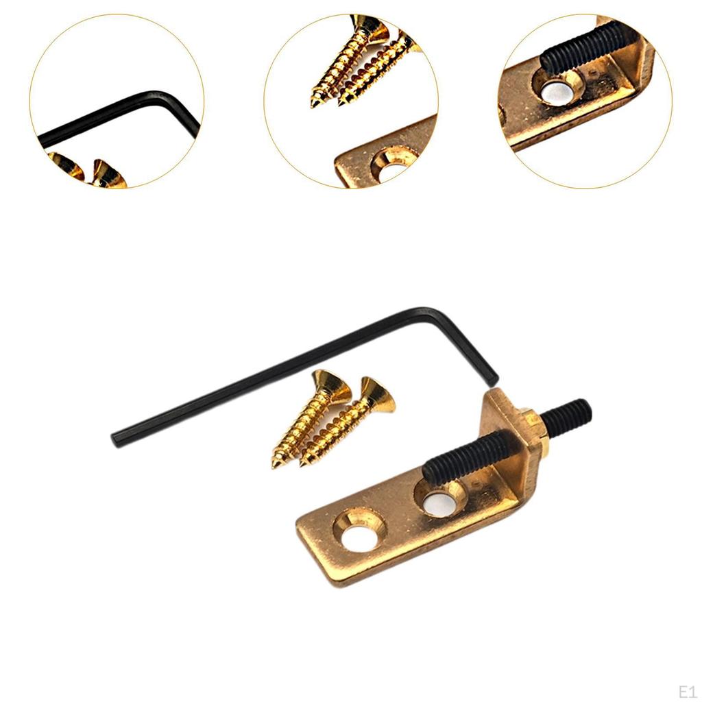 Тремоло Стопор Гитарные детали Аксессуары Легко устанавливаемый бридж Металлический с крепежным винтом