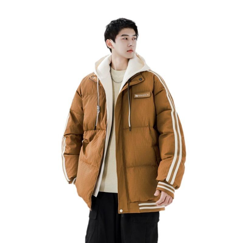 Модный, универсальный, простой, новый стиль, повседневный и удобный, короткий спортивный пуховик для мужчин