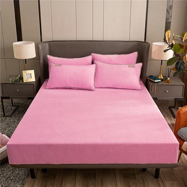 2025 New Bed Cover Flannel Bed Linen Elastic Fitted Sheet Soft Mattress Protector (Pillowcase Need Order)