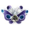 [R8355] - Children's Ring 'Le Monde De Coralie' Purple (butterfly) - 15x13mm