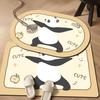 Мультяшный впитывающий коврик для ванной комнаты, быстросохнущий коврик для двери, диатомовый грязевой туалет, устойчивый к грязи, нескользящий и простой в уходе коврик