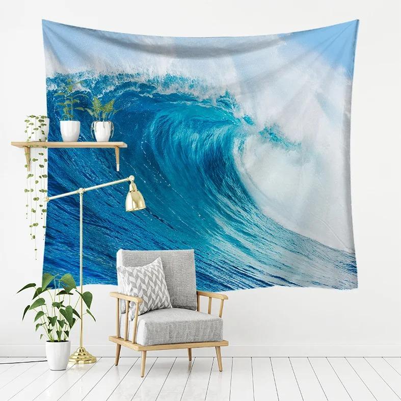 Отпуск с видом на море узор спальня гостиная гобелен украшение стены дома гобелен