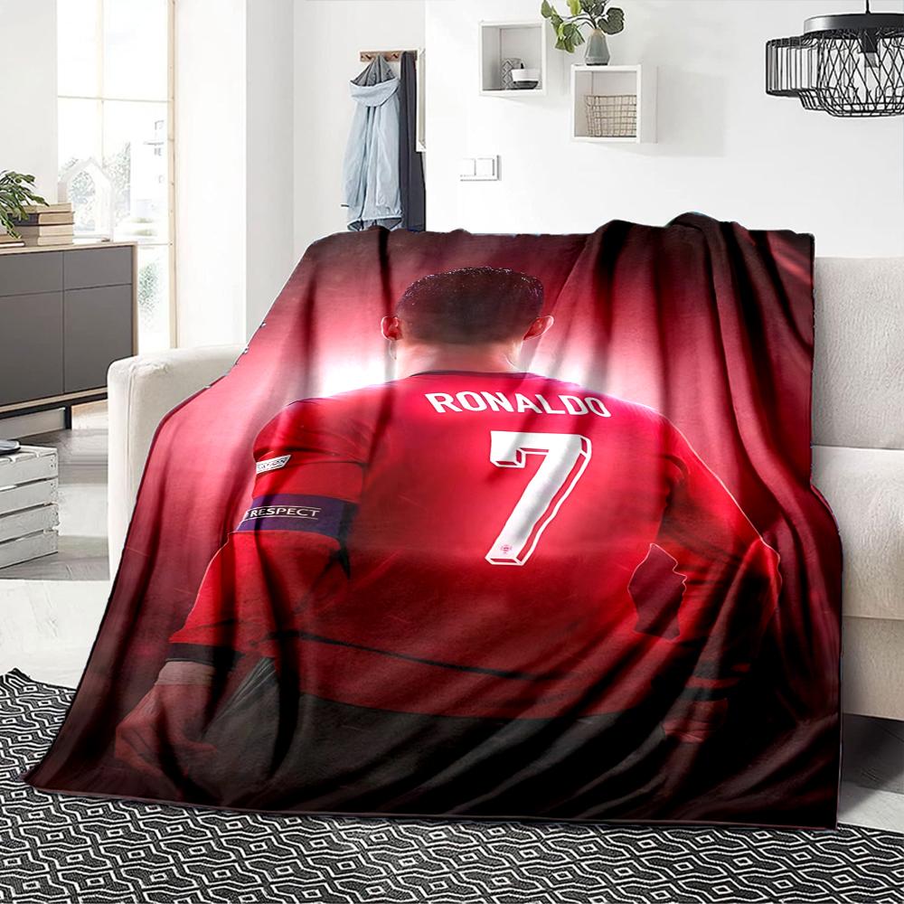 Ronaldos Legacy Football Blankets Flannel Printed Breathable Warm Throw Blanket for Home Office Bedspreads 0708a36